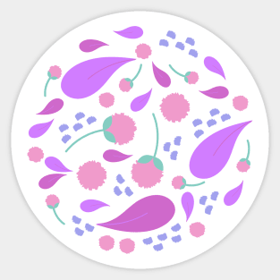 Flowerish spring pattern Sticker